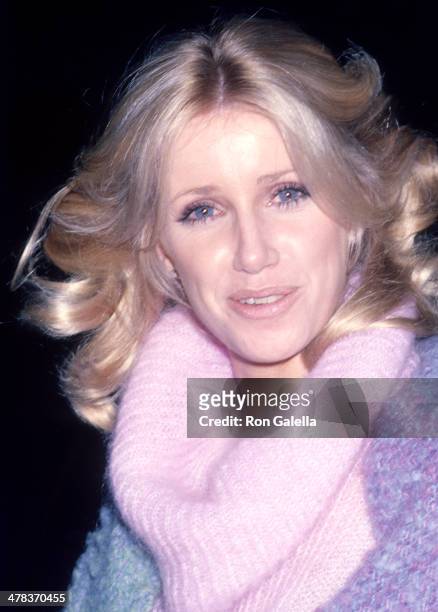 Actress Suzanne Somers attend a taping of "Three's Company" on January 20, 1978 at CBS Television City in Los Angeles, California.