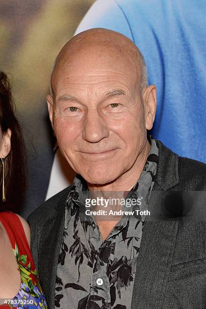 Patrick Stewart attends the 'Ted 2' New York premiere at Ziegfeld Theater on June 24, 2015 in New York City.