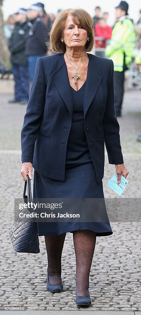 The Prince Of Wales And Duchess Of Cornwall Attend A Memorial Service For Sir David Frost