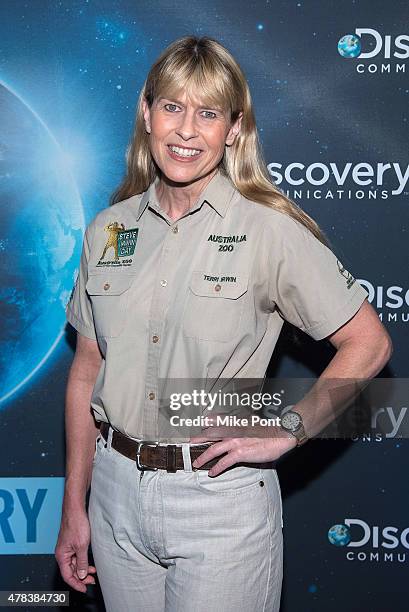 Terri Irwin attends Discovery's 30th Anniversary Celebration at The Paley Center for Media on June 24, 2015 in New York City.