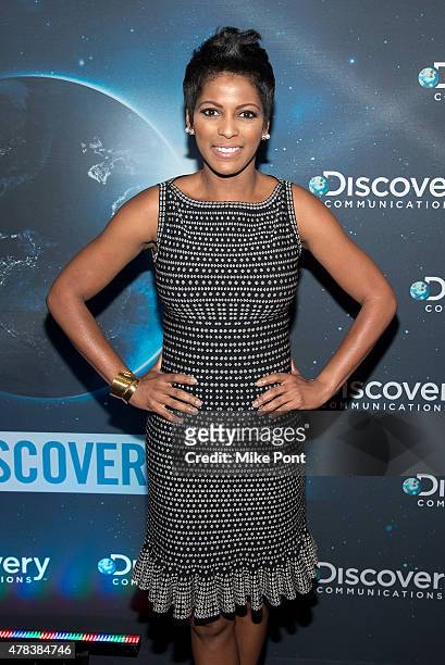News correspondent Tamron Hall attends Discovery's 30th Anniversary Celebration at The Paley Center for Media on June 24, 2015 in New York City.