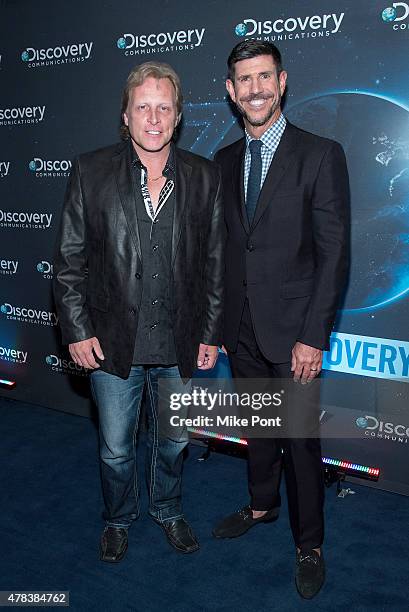 Sig Hansen and Rich Ross attend Discovery's 30th Anniversary Celebration at The Paley Center for Media on June 24, 2015 in New York City.