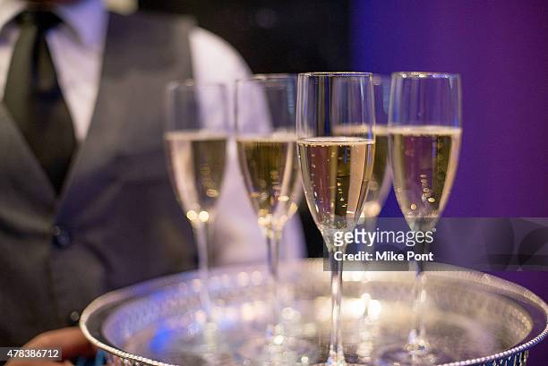 Champagne is served at Discovery's 30th Anniversary Celebration at The Paley Center for Media on June 24, 2015 in New York City.