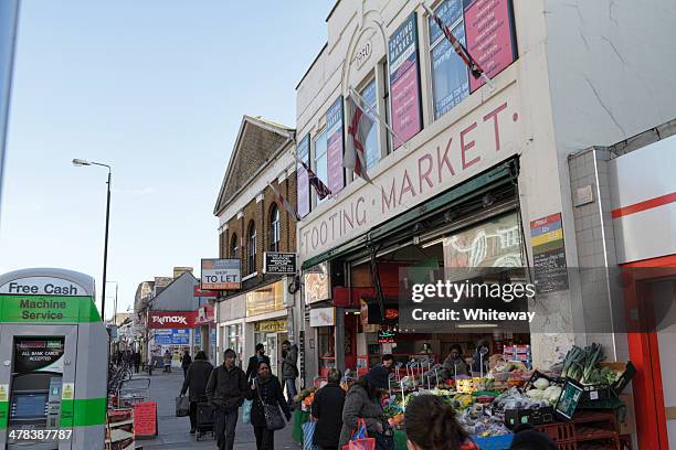 tooting broadway market london sw17 exterior - wandsworth stock pictures, royalty-free photos & images