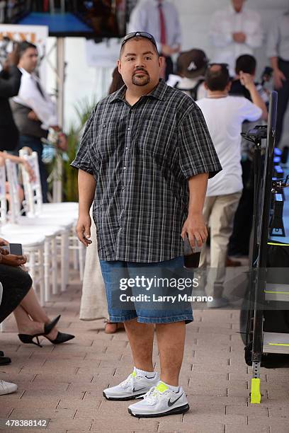 Gabriel Iglesias attends Magic Mike XXL cast honored with stars on The Official Miami Walk Of Fame at Bayside Marketplace on June 24, 2015 in Miami,...