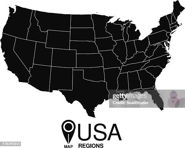 Regions Map Of United States Of - Regions Map Of United States Of America Usa 