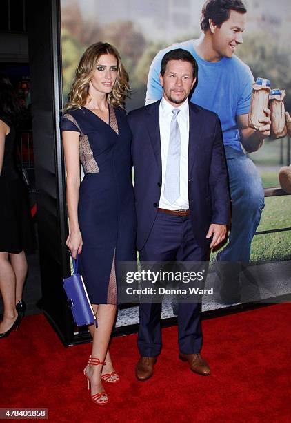 Rhea Durham and Mark Wahlberg attend the "Ted 2" world premiere at Ziegfeld Theater on June 24, 2015 in New York City.