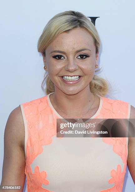 Actress Bree Olson attends the world premiere screening of the documentary "Unity" at the DGA Theater on June 24, 2015 in Los Angeles, California.