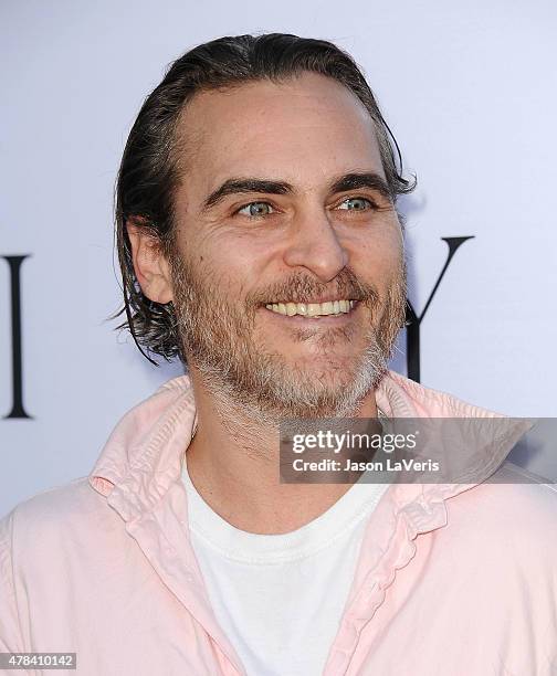 Actor Joaquin Phoenix attends the world premiere screening of "Unity" at DGA Theater on June 24, 2015 in Los Angeles, California.