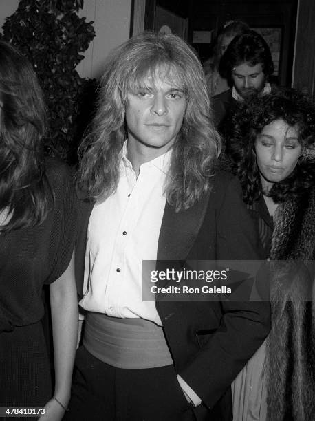 Musician David Lee Roth of Van Halen attends the 22nd Annual Grammy Awards After Party Hosted by Warner Bros. Records on February 27, 1980 at...