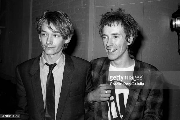 Musician Johnny Rotten of the Sex Pistols attends the 22nd Annual Grammy Awards After Party Hosted by Warner Bros. Records on February 27, 1980 at...