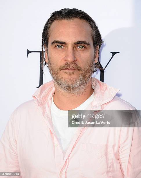 Actor Joaquin Phoenix attends the world premiere screening of "Unity" at DGA Theater on June 24, 2015 in Los Angeles, California.