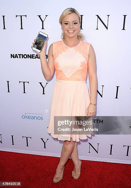 Actress Bree Olson attends the world premiere screening of "Unity" at DGA Theater on June 24, 2015 in Los Angeles, California.