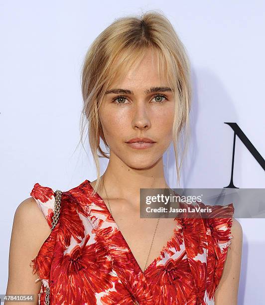 Actress Isabel Lucas attends the world premiere screening of "Unity" at DGA Theater on June 24, 2015 in Los Angeles, California.