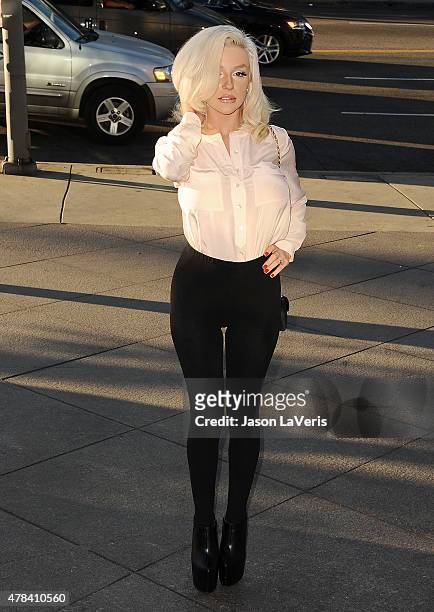 Courtney Stodden attends the world premiere screening of "Unity" at DGA Theater on June 24, 2015 in Los Angeles, California.