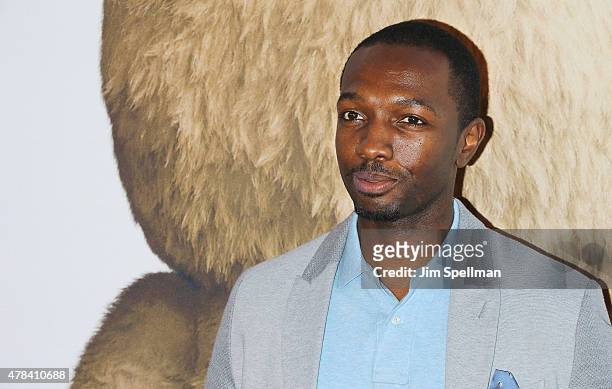 Actor Jamie Hector attends the "Ted 2" New York premiere at Ziegfeld Theater on June 24, 2015 in New York City.
