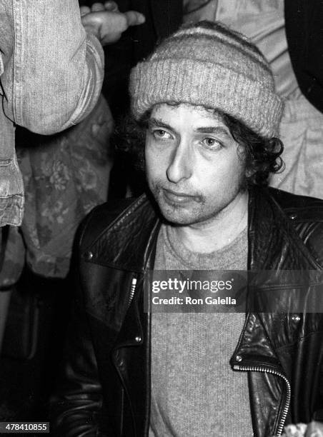 Musician Bob Dylan attends the 22nd Annual Grammy Awards After Party Hosted by Warner Bros. Records on February 27, 1980 at Chasen's Restaurant in...