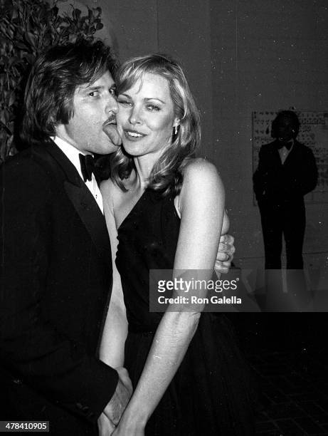 Singer/Actress Michelle Phillips and husband Robert S. Burch attend the 22nd Annual Grammy Awards After Party Hosted by Warner Bros. Records on...