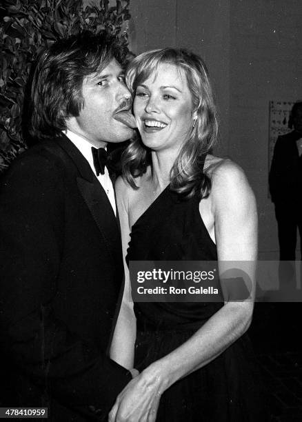 Singer/Actress Michelle Phillips and husband Robert S. Burch attend the 22nd Annual Grammy Awards After Party Hosted by Warner Bros. Records on...