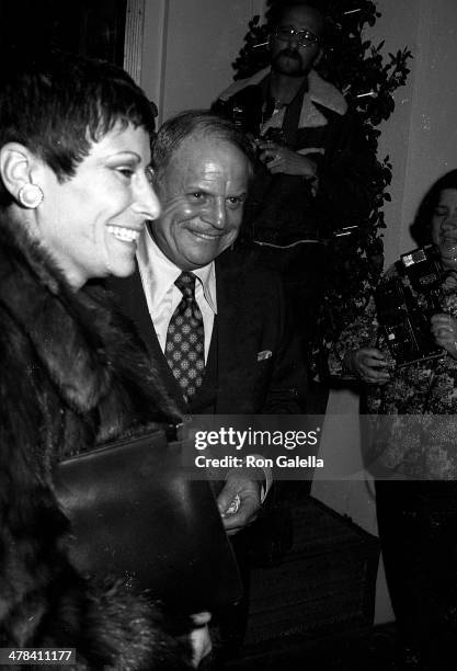 Comedian Don Rickles and wife Barbara attend the 22nd Annual Grammy Awards After Party Hosted by Warner Bros. Records on February 27, 1980 at...