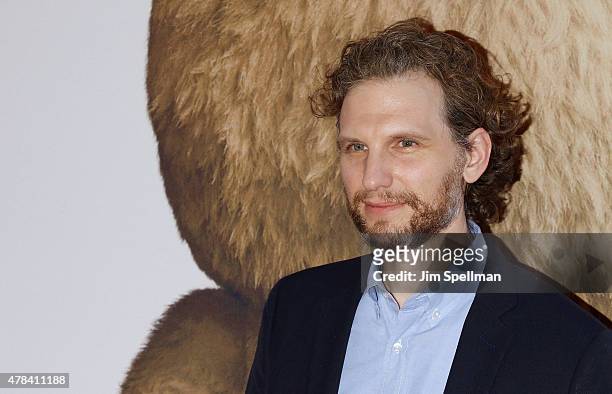 Actor Sebastian Arcelus attends the "Ted 2" New York premiere at Ziegfeld Theater on June 24, 2015 in New York City.