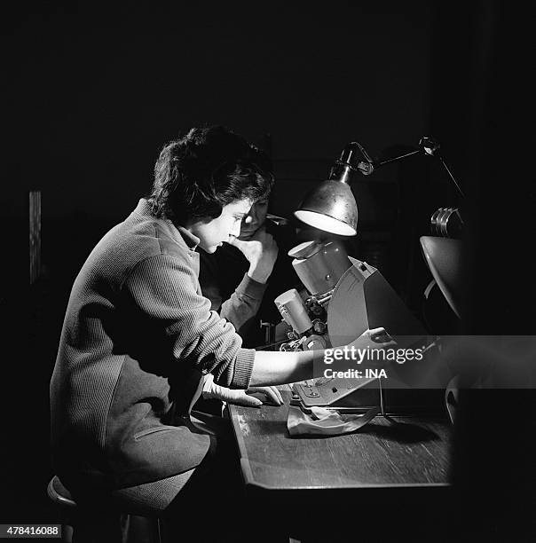 Viewing of a movie about an editing table in the IDHEC