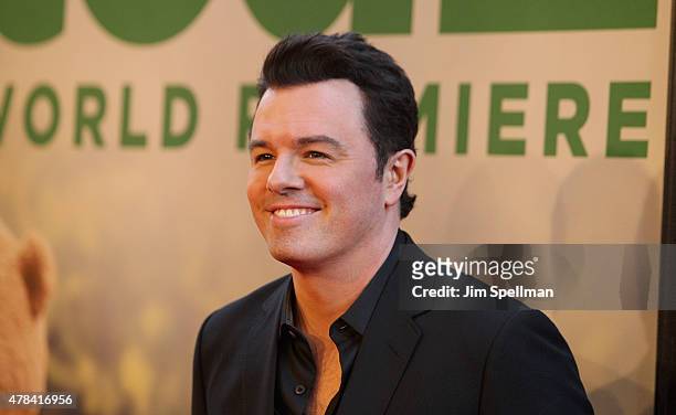 Actor/director Seth MacFarlane attends the "Ted 2" New York premiere at Ziegfeld Theater on June 24, 2015 in New York City.