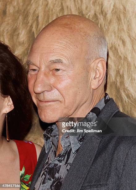 Actor Patrick Stewart attend the "Ted 2" New York premiere at Ziegfeld Theater on June 24, 2015 in New York City.