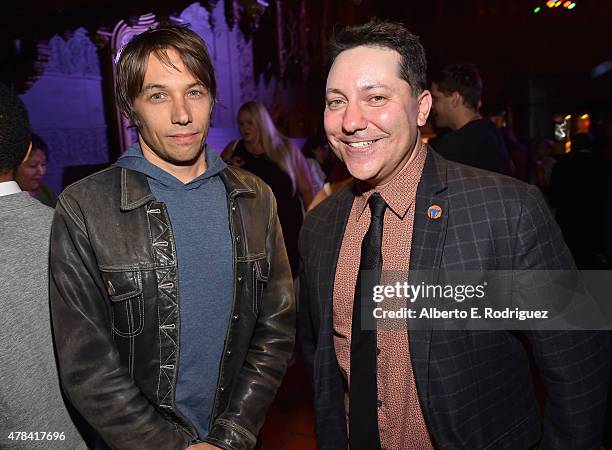 Writer/director Sean Baker and writer Chris Bergoch attend an advanced screening of Magnolia Pictures' "Tangerine" sponsored by Sundance NEXT FEST,...