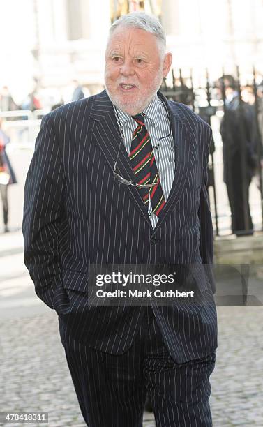 Terry Waite attends a memorial service for Sir David Frost at Westminster Abbey on March 13, 2014 in London, England.