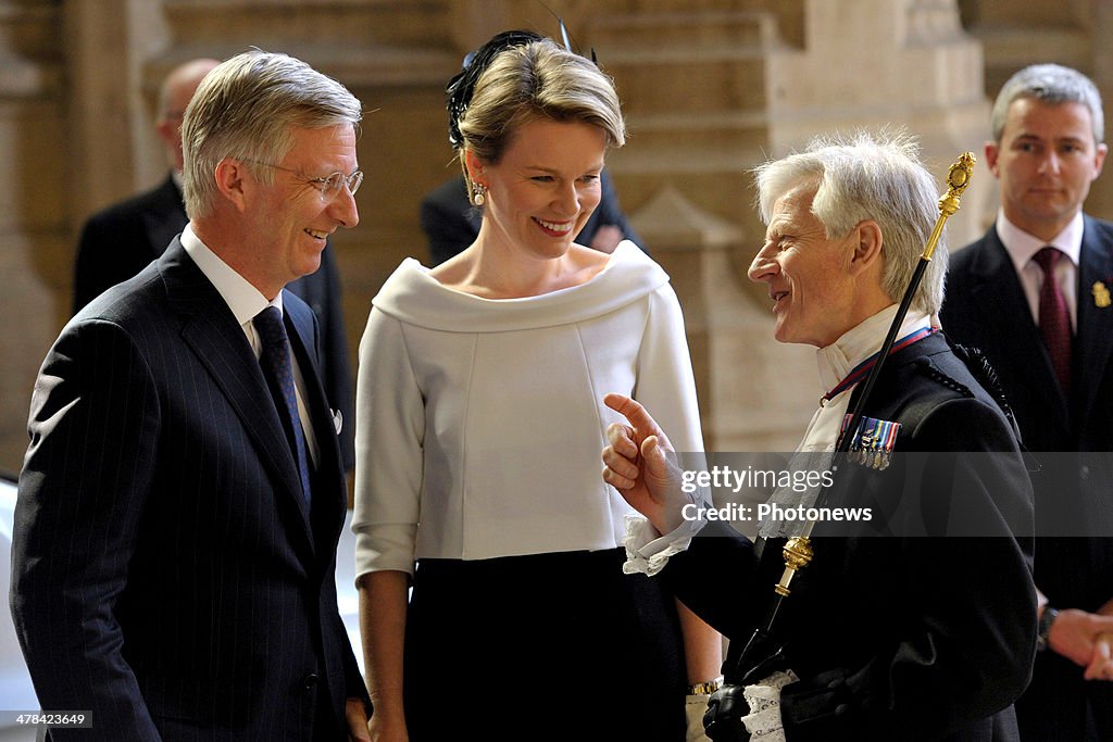 Belgian Royals Meet Queen Elizabeth II On Official Trip To London