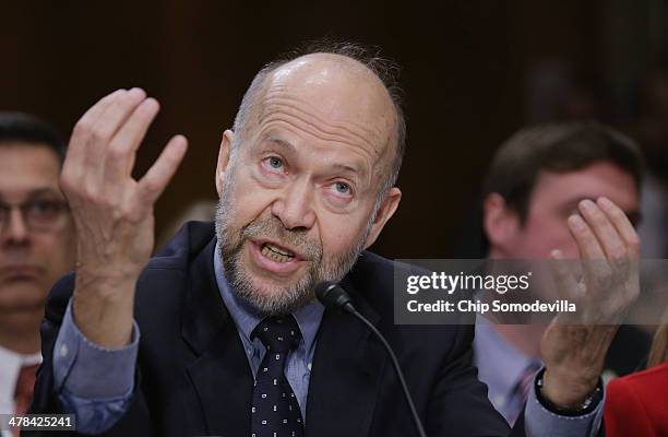 Atmospheric physicist and Columbia University Earth Institute adjunct professor James Hansen testifies before the Senate Foreign Relations Committee...