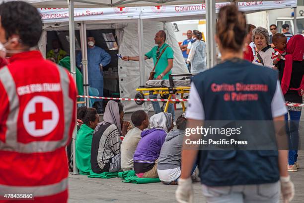 Around 770 African migrants arrived in Palermo aboard on a Norwegian military ship after a rescue mission in the Strait of Sicily. The migrants...