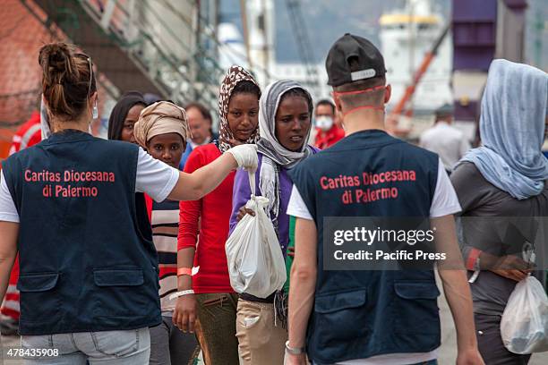 Around 770 African migrants arrived in Palermo aboard on a Norwegian military ship after a rescue mission in the Strait of Sicily. The migrants...