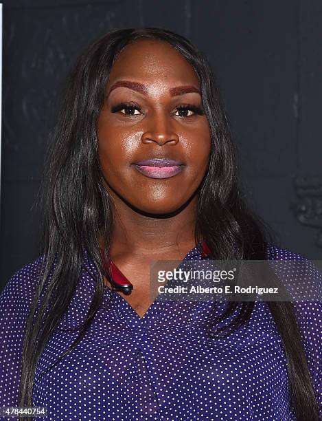 Actress Genesis Green attends an advanced screening of Magnolia Pictures' "Tangerine" sponsored by Sundance NEXT FEST, Outfest and The Ace Hotel...