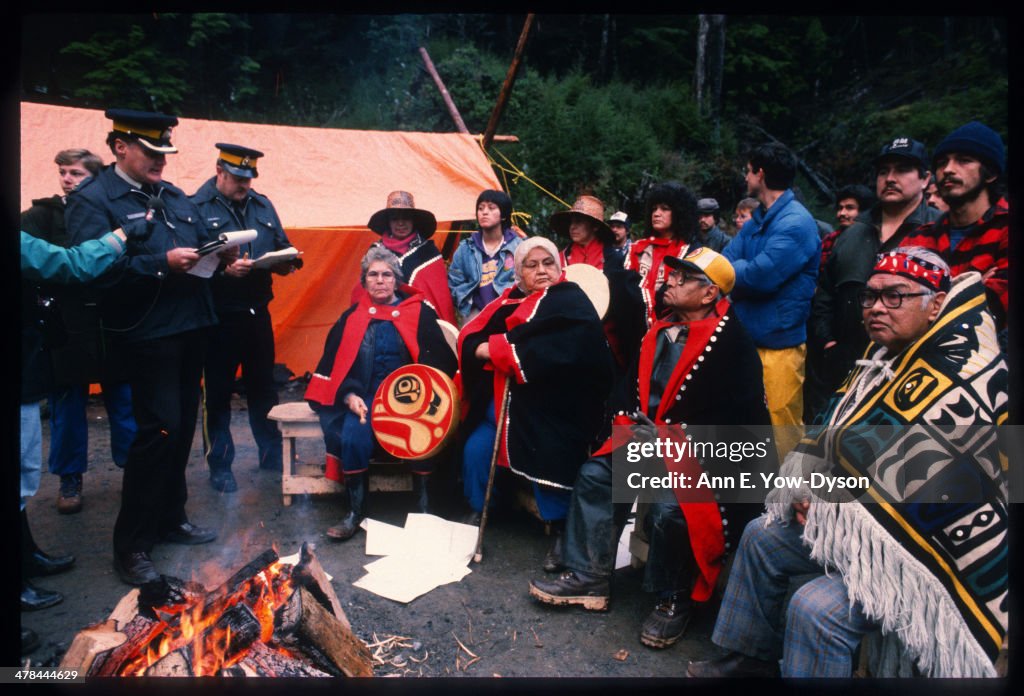 Haida Elder Protest