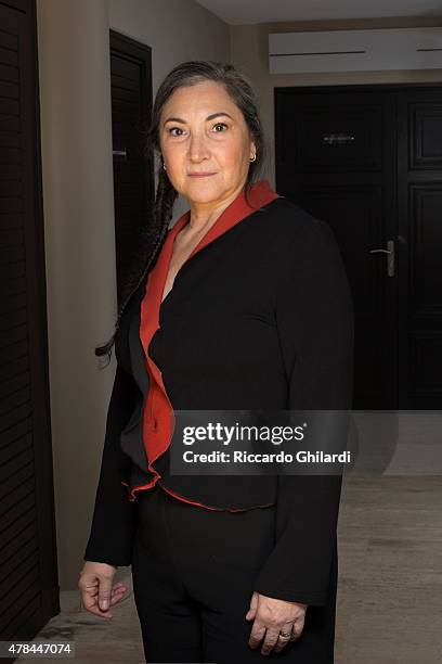 Actress Robin Bartlett is photographed for Self Assignment on May 2015 in Cannes, France.