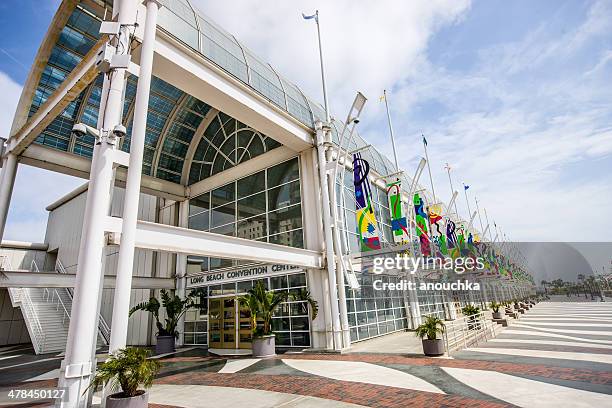 long beach convention center, california, usa - downtown long beach california stock pictures, royalty-free photos & images