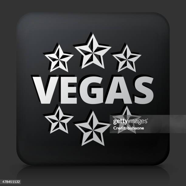 stockillustraties, clipart, cartoons en iconen met black square button with vegas - vegas