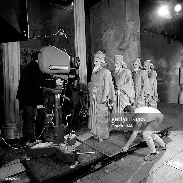 Shooting of Aeschylus's tragedy ""The Persians"" in the studio Studio A Francoeur