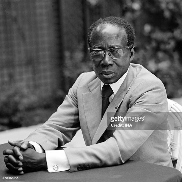 The Senegalese president Leopold Sedar Senghor interviewed in the documentary ""Charles the only one"" dedicated to Charles de Gaulle