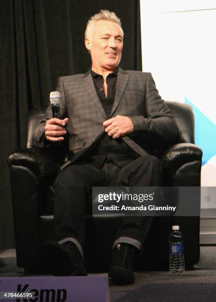 Musician Martin Kemp of Spandau Ballet speaks onstage at SXSW Interview: Spandau Ballet during the 2014 SXSW Music, Film + Interactive at Austin...