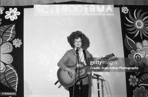 Actress and comedienne Susan Norfleet performs for the 4th annual Scleroderma Research Foundation benefit dinner on June 09, 1991 at the Loews Santa...