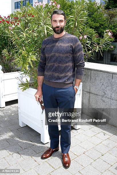 Actor Luca Calvani attends the Louis Vuitton Menswear Spring/Summer 2016 show as part of Paris Fashion Week on June 25, 2015 in Paris, France.