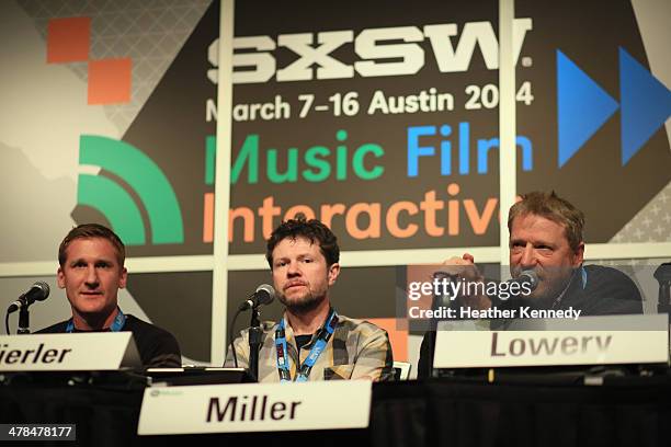 Recording artist Eric Hilton of Thievery Corporation, David Zierler, President of INgrooves and Lee Miller, President of the Nashville Songwriters...