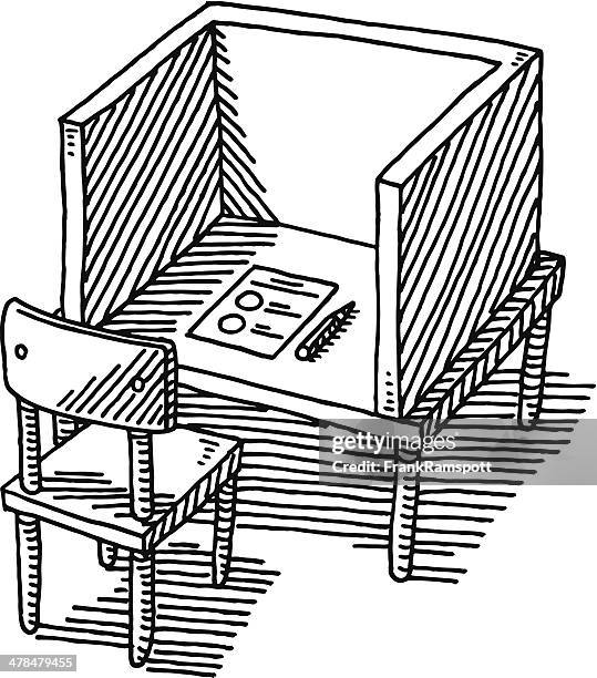 Polling Drawing 32 Polling Booth Drawing Stock Photos, High-Res Pictures, and Images ...