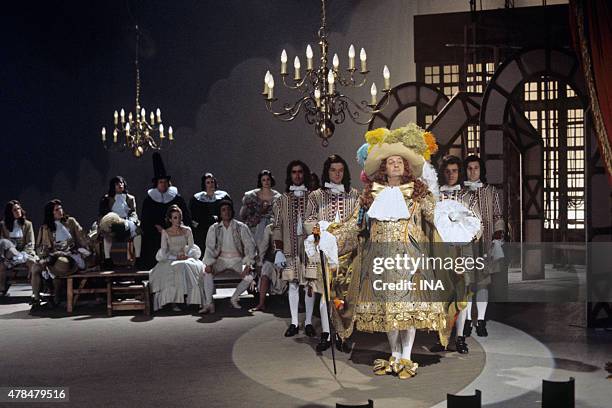 Jacques Charon in Bourgeois gentleman during an evening dedicated to Moliere in the Comedie Francaise