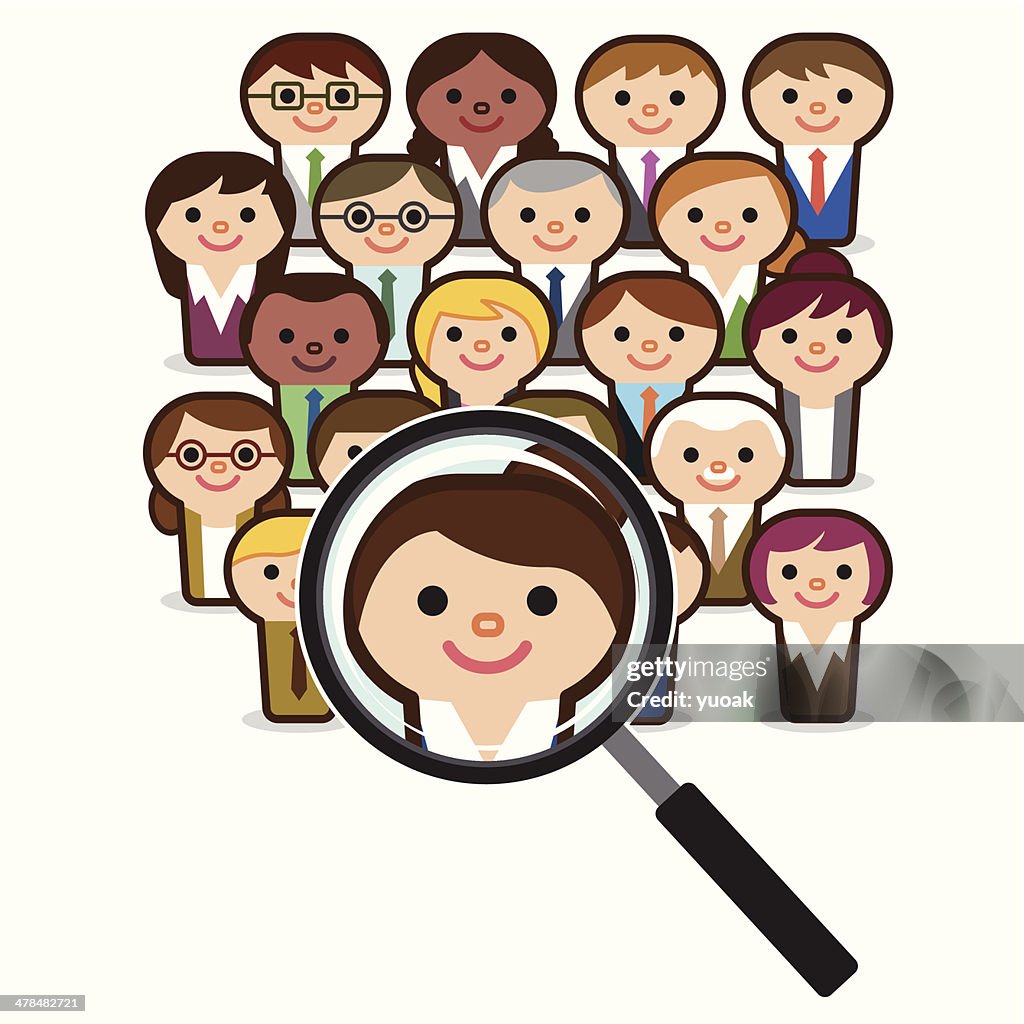 Searching people for job