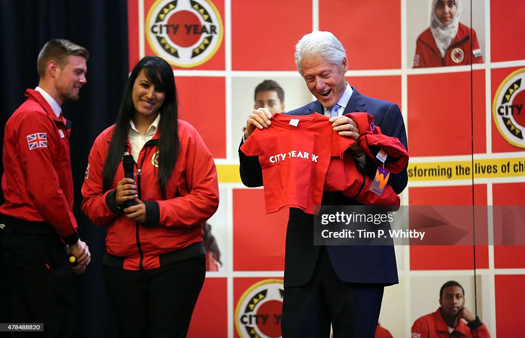 President Clinton Visits City Year UK