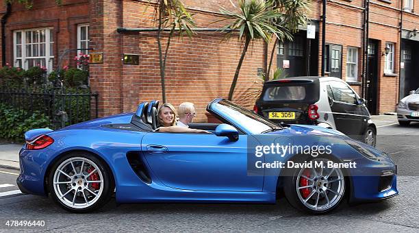 Maria Sharapova drops in at Porsche Mayfair to go for a spin in the UK's only brand new Porsche Boxster Spyder, on her way to the WTA Pre-Wimbledon...